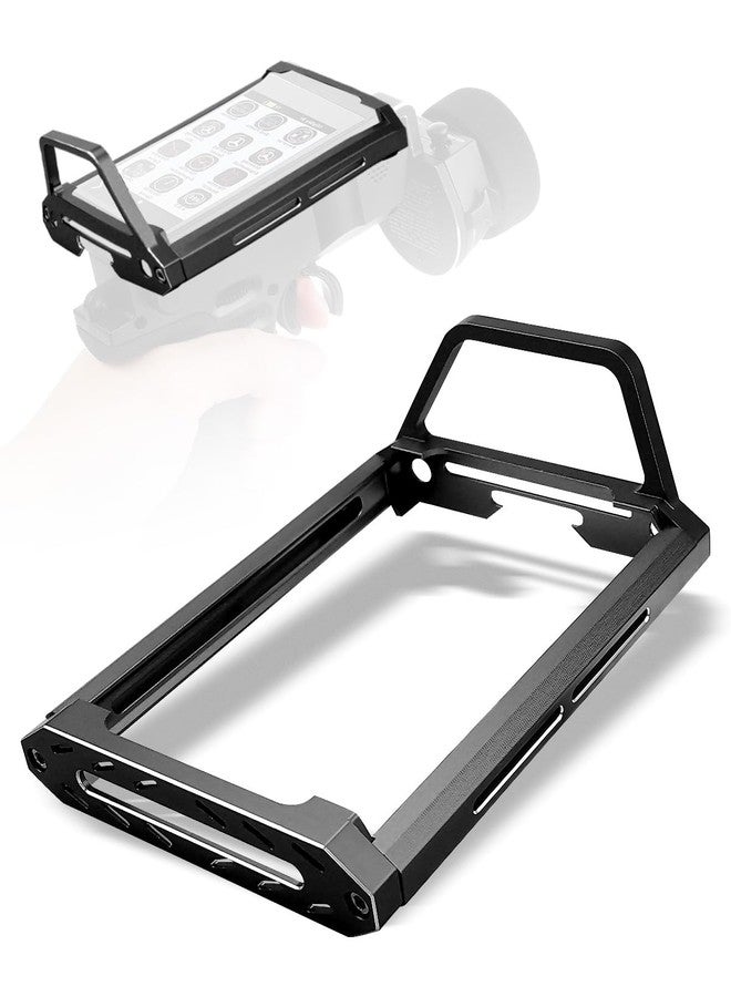 QAGGUM إطار حماية لجهاز الإرسال QAGGUM متوافق مع Flysky Noble NB4 Pro وNB4 Lite وNB4، إطار حماية معدني من سبائك الألومنيوم لجهاز إرسال سيارة التحكم عن بعد، أسود اللون - Image 1